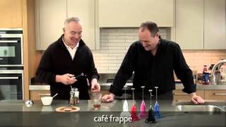 How to make a frappé coffee using an aerolatte milk frother [upl. by Atteinotna936]