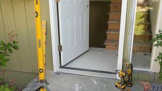 Jeld Wen Front Door Installation  Really crappy products and craftsmanship PART 1 [upl. by Reemas929]