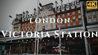 London Victoria Station Walk Through England 4K [upl. by Schiro]