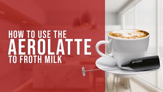 How To Use the AeroLatte To Froth Milk [upl. by Lay]