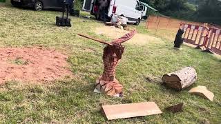 A fabulous range of wooden sculpture at Caerleon festival 2024 [upl. by Tingley904]