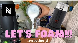 How To Foam Milk With Aeroccino 3 Make Coffee With Foam Tips amp Tricks  Easy Foamed Latte Recipe [upl. by Xuaeb689]