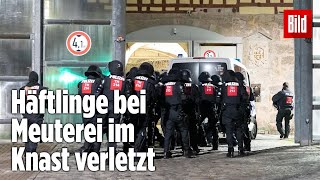 Gefängnismeuterei Polizei stürmt Knast in Thüringen  JVA Untermaßfeld [upl. by Sezen]